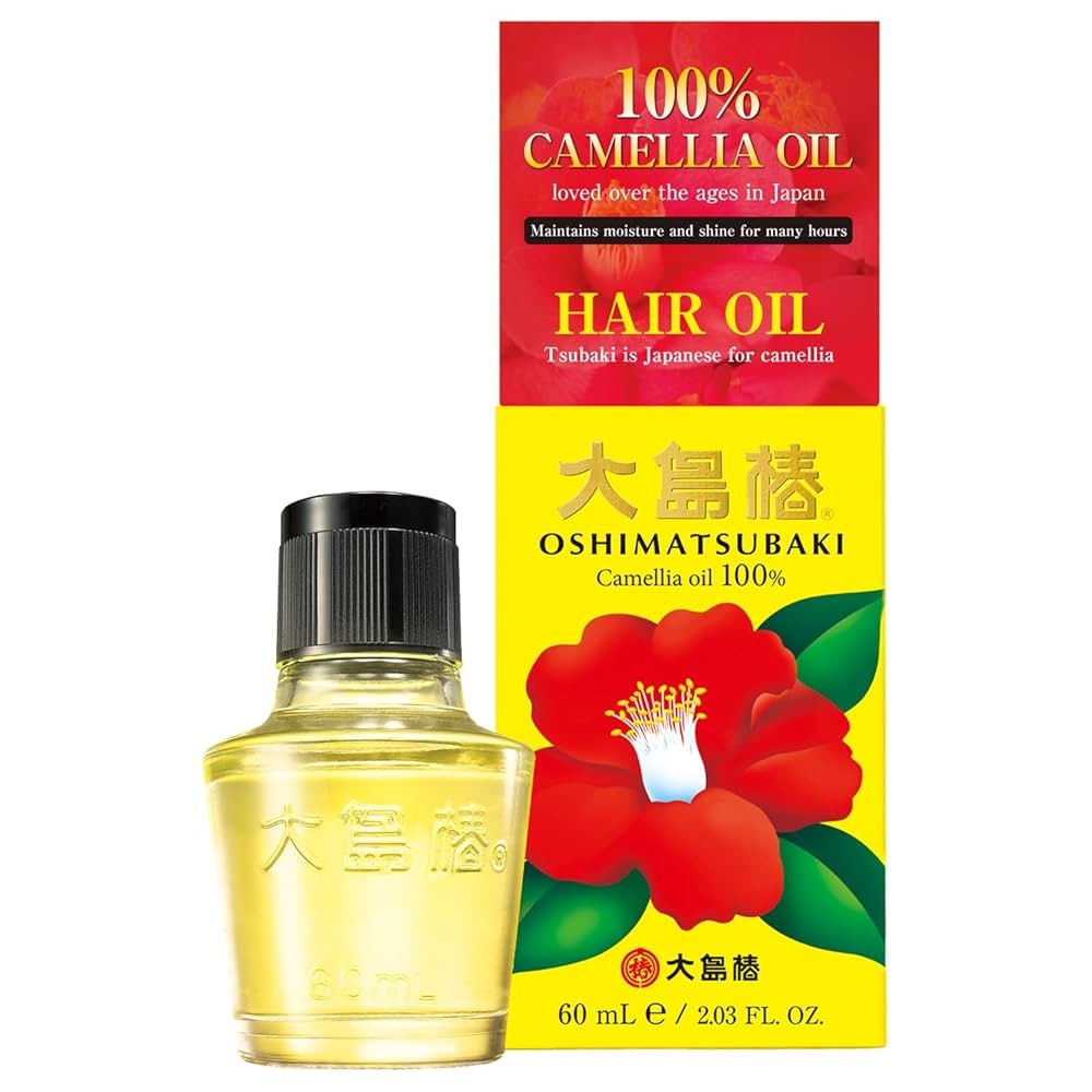 Oshimatsubaki Camellia Oil 100% Hair Oil – Pure Japanese Camellia Care for Silky, Healthy Hair