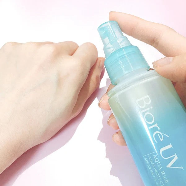 Biore UV Aqua Protect Mist SPF50 PA++++ – Hydrating Mist Sunscreen for Face & Body
