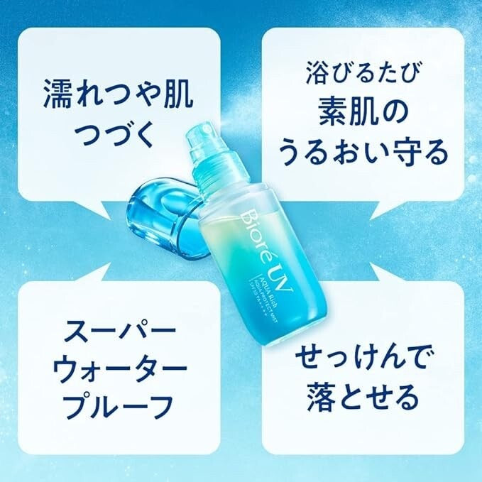 Biore UV Aqua Protect Mist SPF50 PA++++ – Hydrating Mist Sunscreen for Face & Body