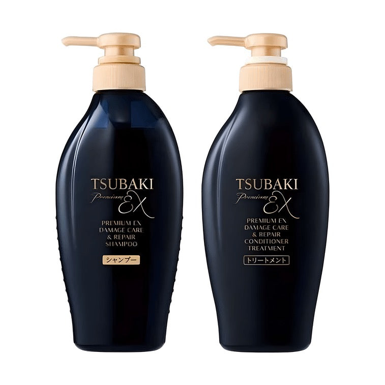 Tsubaki Premium EX Damage Care & Repair Shampoo & Conditioner – Deep Repair for Smooth, Silky Hair