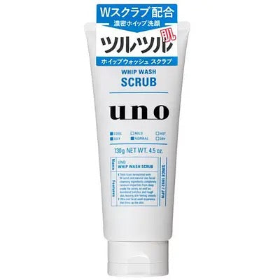 UNO Whip Wash Scrub – Dual-Action Exfoliating Cleanser for Men