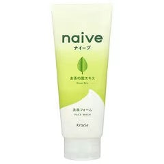 Kracie Naïve Foaming Face Wash Green Tea – Clarifying Cleanser with Green Tea Extract