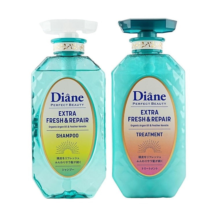 Diane Perfect Beauty Extra Fresh & Repair Shampoo & Conditioner Set – Refreshing Care for Damaged Hair
