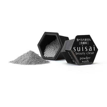 Suisai Beauty Clear Black Powder Wash – Deep Cleansing Enzyme Powder with Charcoal & Clay