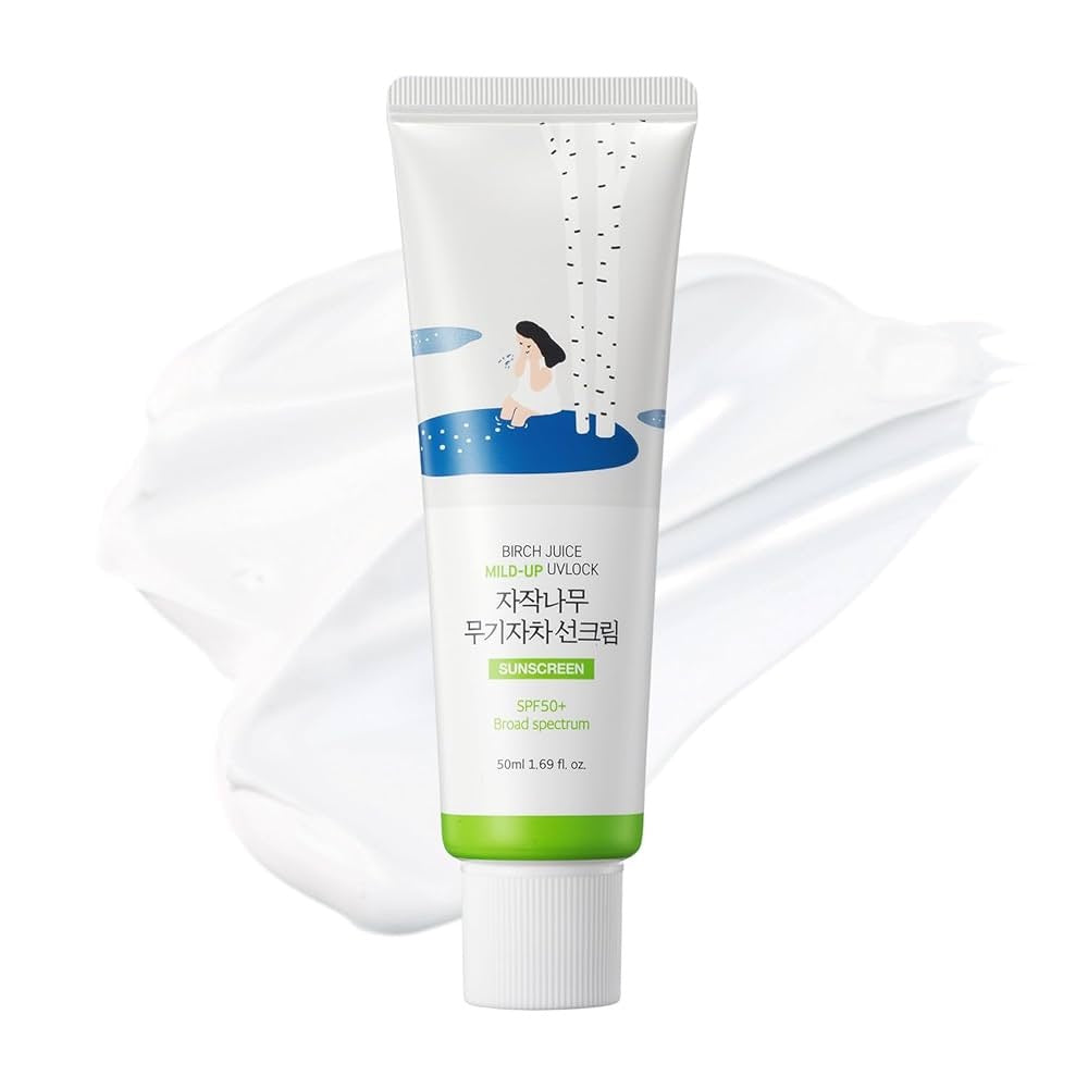 Round Lab Birch Juice Mild-Up UVLock SPF50+ PA++++ – Gentle Mineral Sunscreen with Hydration