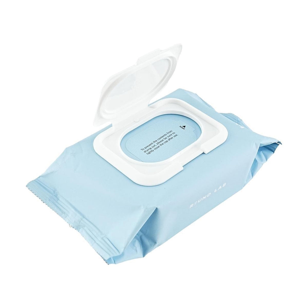 ROUND LAB 1025 Dokdo Cleansing Tissue – Refreshing Mineral-Rich Wipes for Makeup & Sunscreen Removal