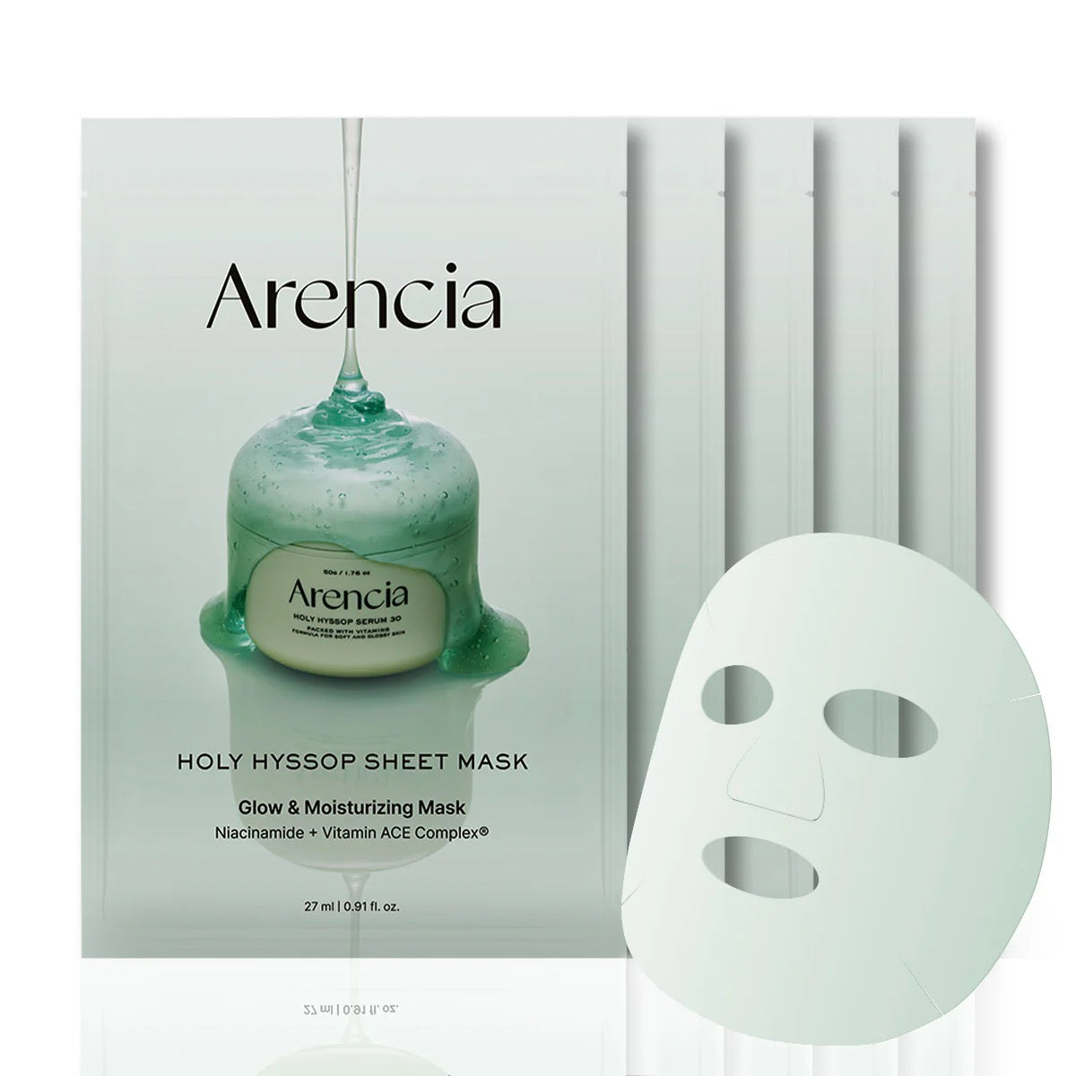Arencia Holy Hyssop Sheet Mask – Instant Glow & Calming Recovery
