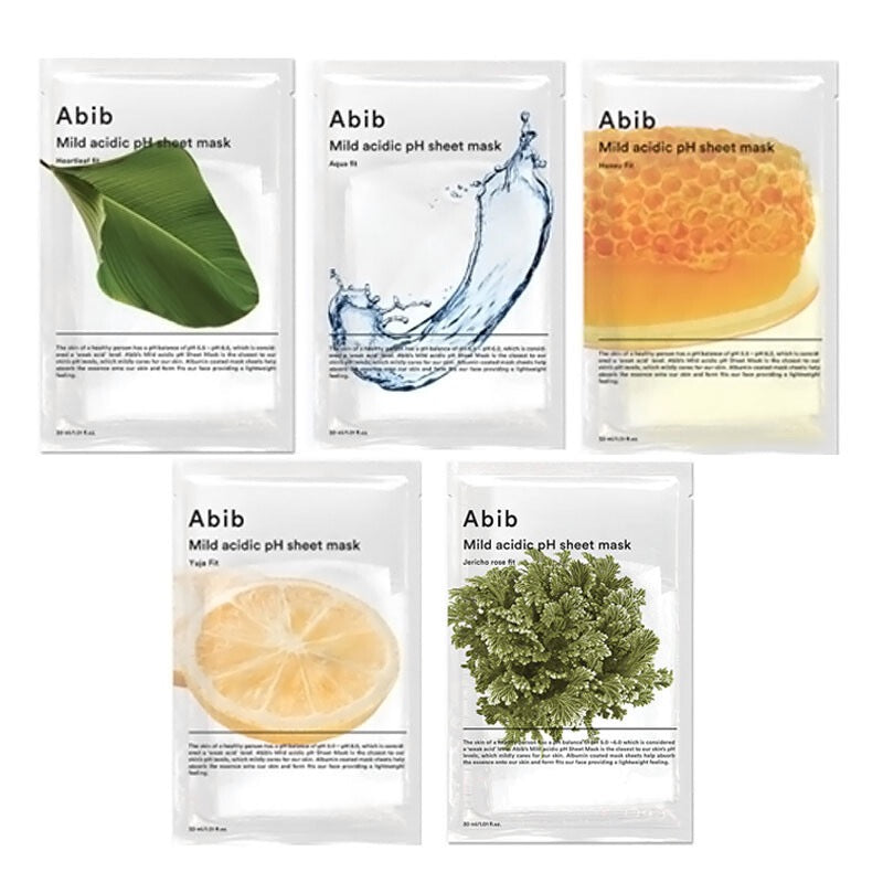 Abib Mild Acidic pH Sheet Mask – Balanced pH & Tailored Care for Every Skin Concern