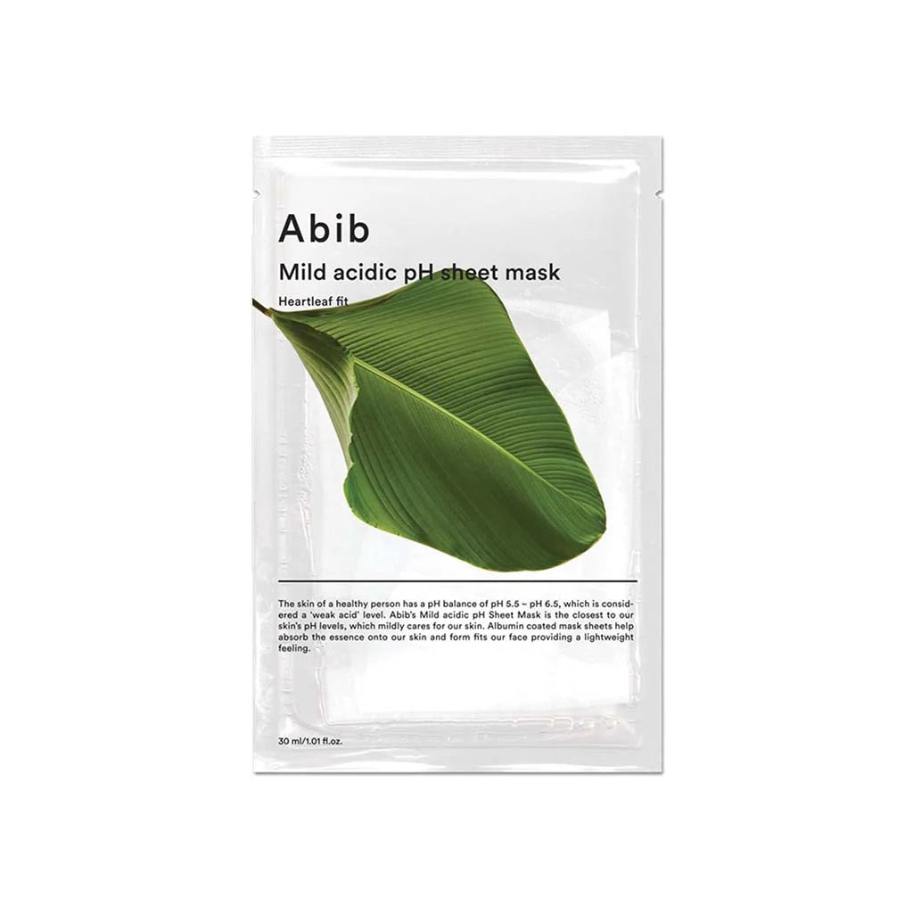 Abib Mild Acidic pH Sheet Mask – Balanced pH & Tailored Care for Every Skin Concern