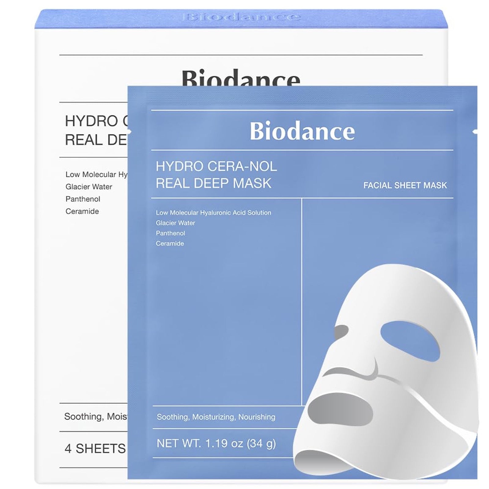 Biodance Hydro Cera‑Nol Real Deep Mask – Overnight Hydration & Barrier-Renewal Hydrogel Mask