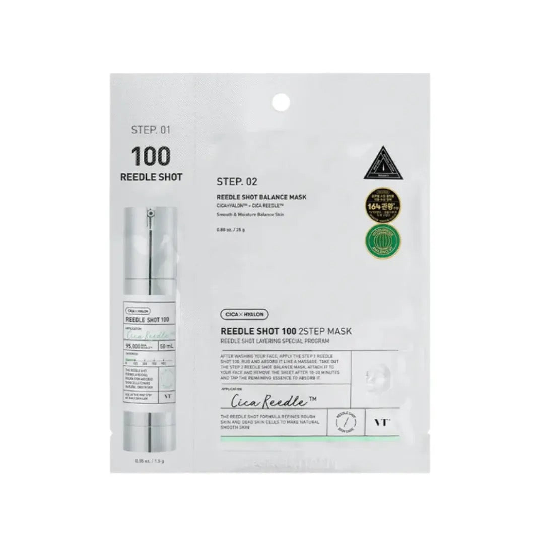 VT Cosmetics Reedle Shot 100 2‑Step Mask – Advanced Texture & Pore Refinement Care