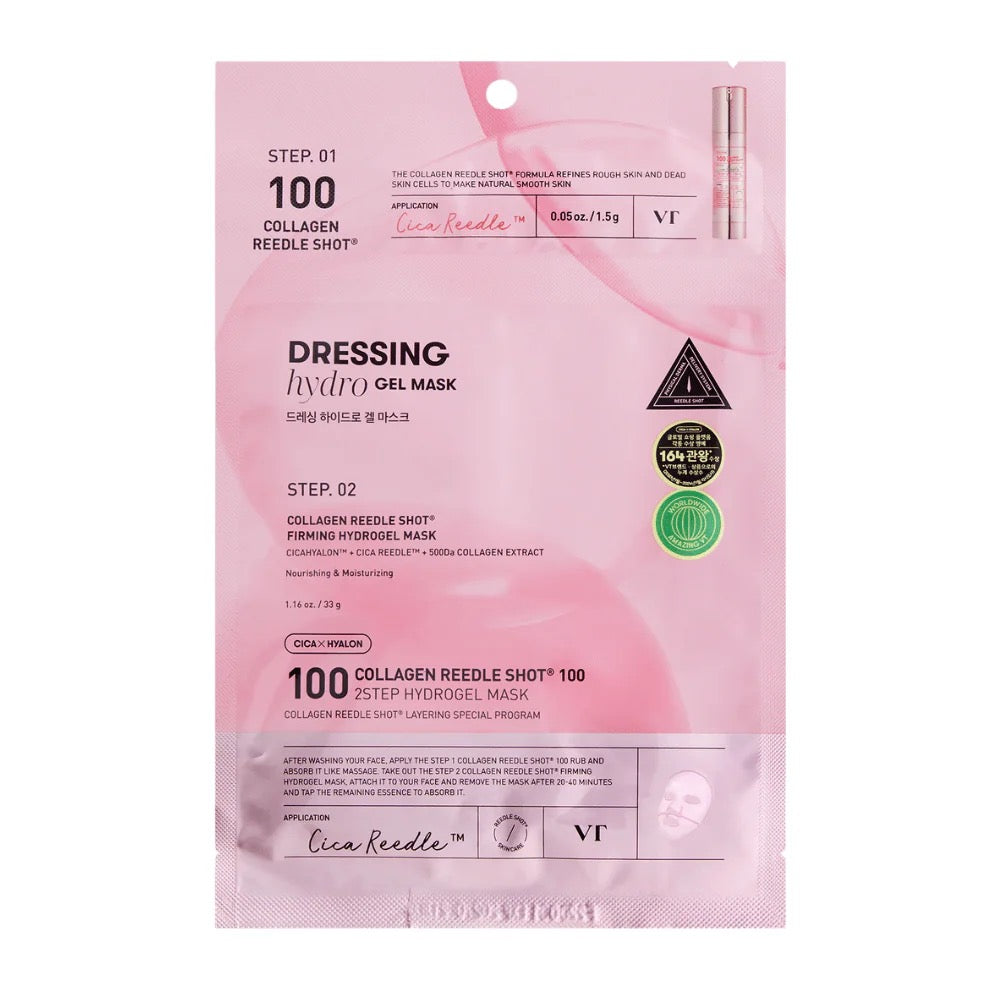 VT Collagen Reedle Shot 100 2‑Step Hydrogel Mask – Intensive Firming & Revitalising 2-Step Treatment