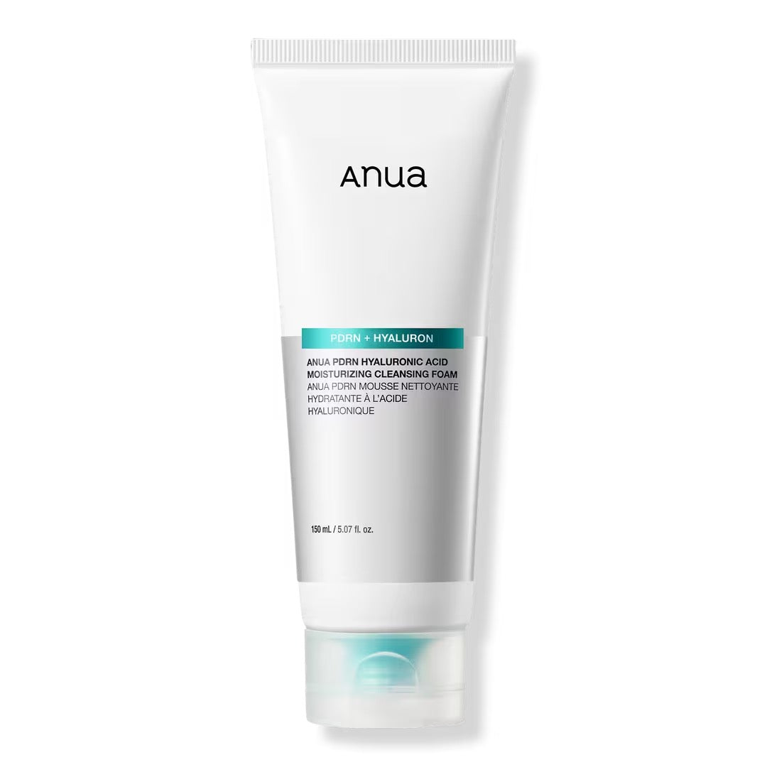 Anua PDRN Hyaluronic Acid Moisturizing Cleansing Foam – Hydrating Deep Cleanse