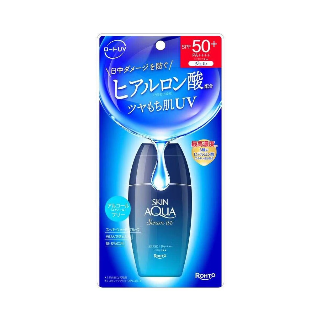 Rohto Skin Aqua Hyaluronic Serum UV – Hydrating Daily Sunscreen