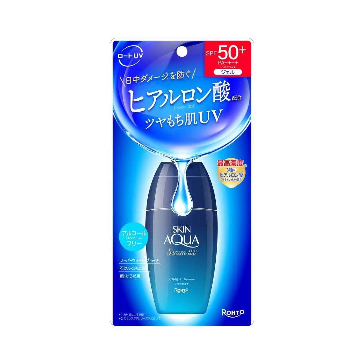 Rohto Skin Aqua Hyaluronic Serum UV – Hydrating Daily Sunscreen