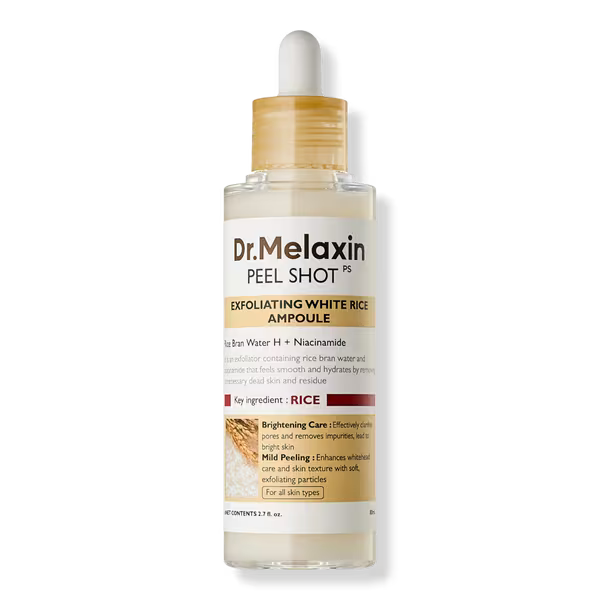 Dr. Melaxin Peel Shot Exfoliating White Rice Ampoule – Brightening & Gentle Peeling Treatment