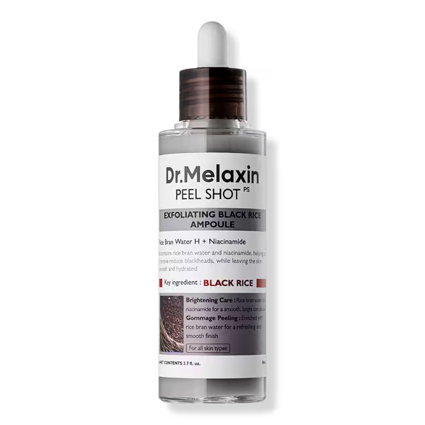 Dr. Melaxin Peel Shot Exfoliating Black Rice Ampoule – Gentle Peeling & Pore Refining Treatment