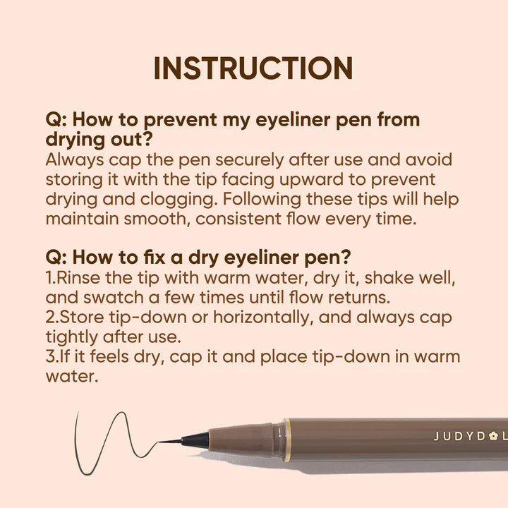 Judydoll Ultra-Fine Liquid Eyeliner – Precision & Long-Lasting Definition Eyeliner