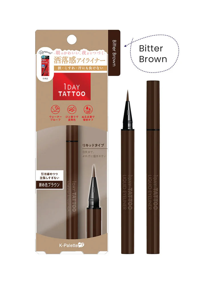K-Palette 1 Day Tattoo Liquid Eyeliner – Ultra-Precise & Waterproof Long-Lasting Eyeliner