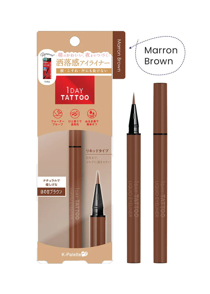 K-Palette 1 Day Tattoo Liquid Eyeliner – Ultra-Precise & Waterproof Long-Lasting Eyeliner