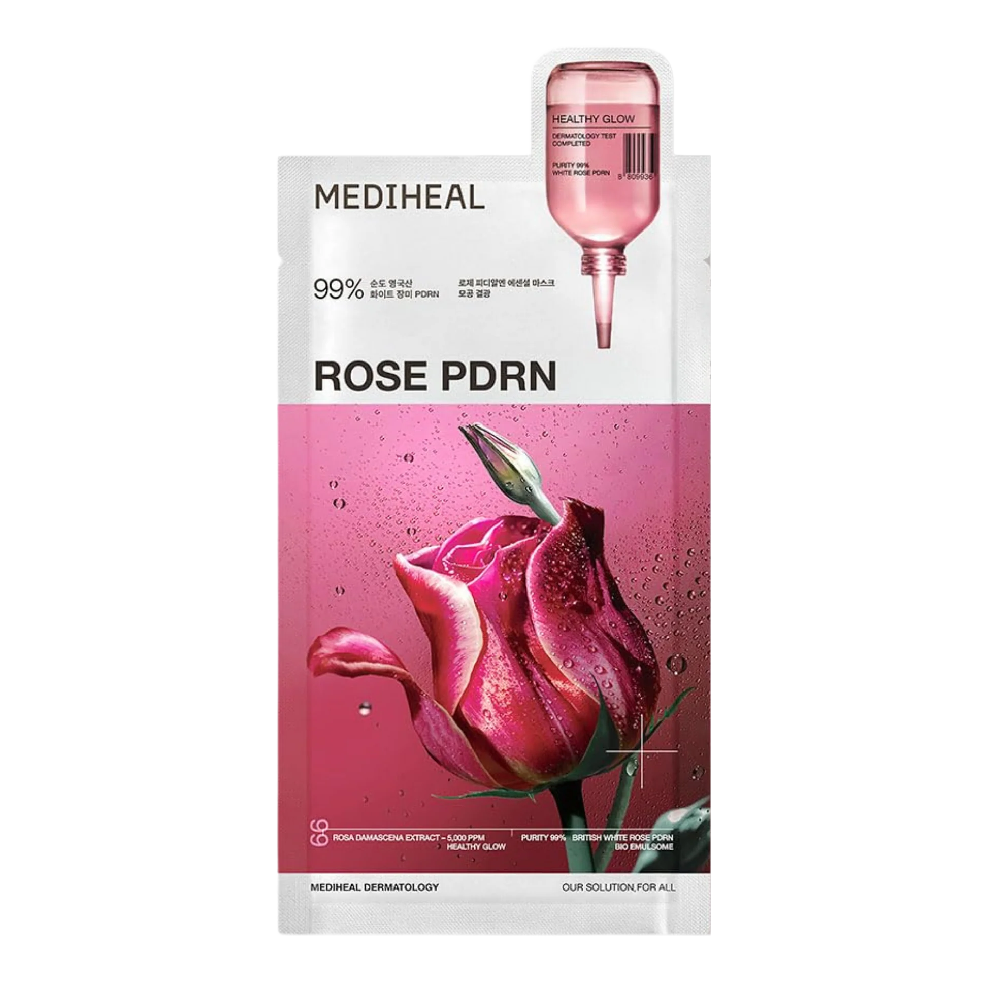 Mediheal Rose PDRN Essential Mask – Healthy Glow & Skin Renewal